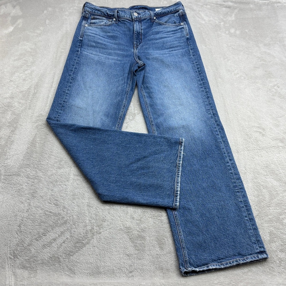 AYR Secret Sauce Jeans Womens 31 Blue Wide Leg Quiet Luxury Hero Baby Blue Denim